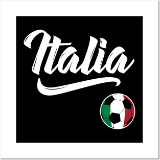 Italia Soccer Ball Italy Flag Italian Football Gift Posters and Art